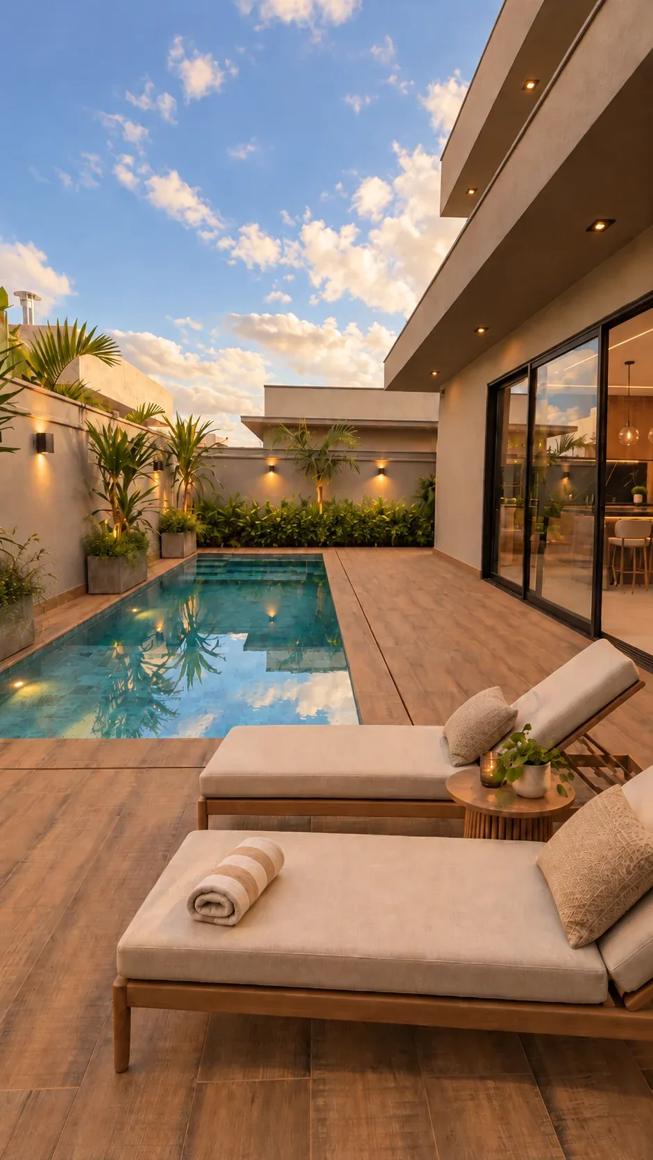 Piscina — ambientação virtual por IA